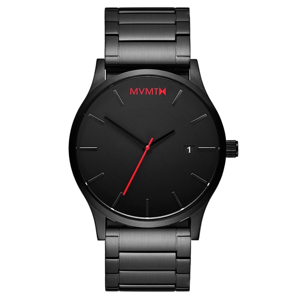 MVMT Mens Black Link Watch 45mm